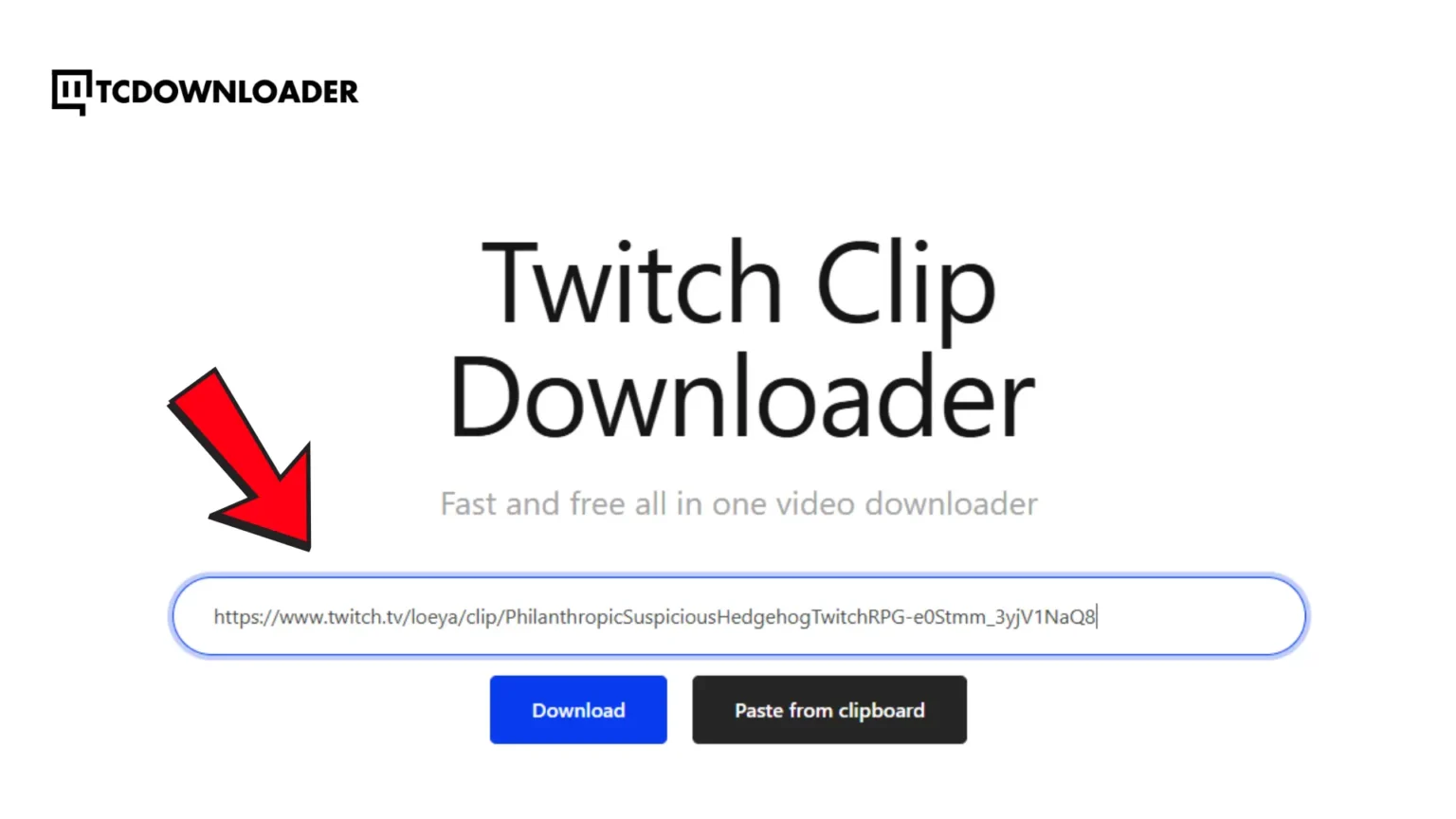الصق عنوان URL